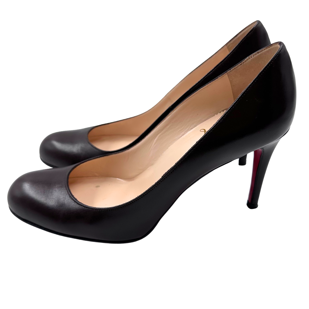 Christian Louboutin 8 39 Brown Leather Heels