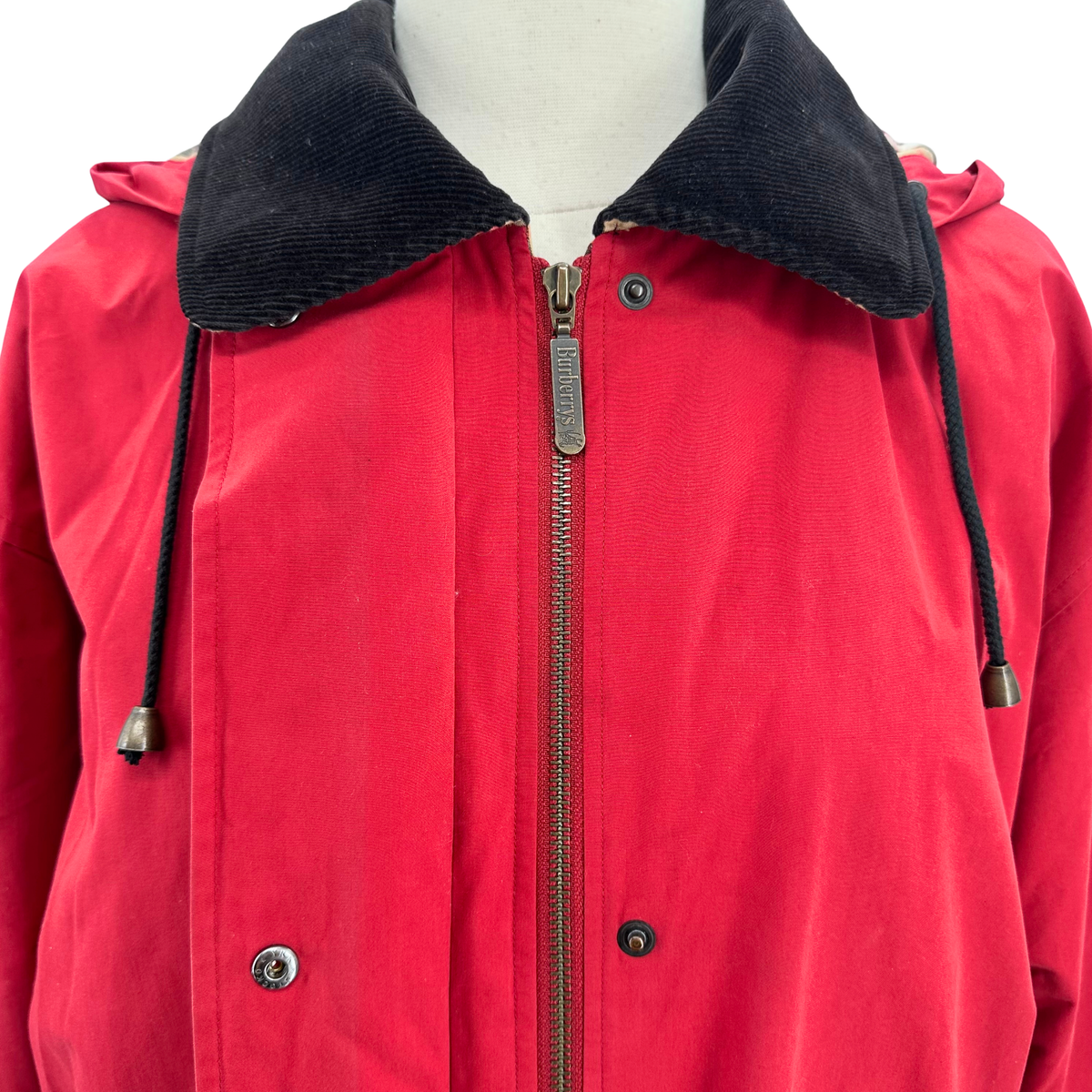 Burberrys Size L Red/Tan Jacket