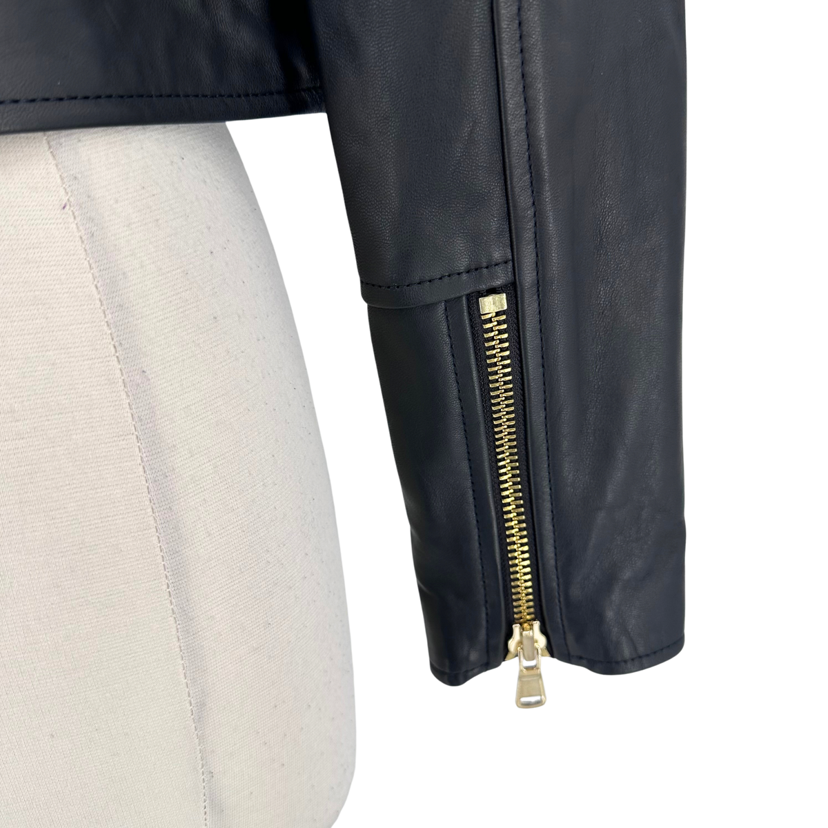 L'Agence Black Leather Jacket