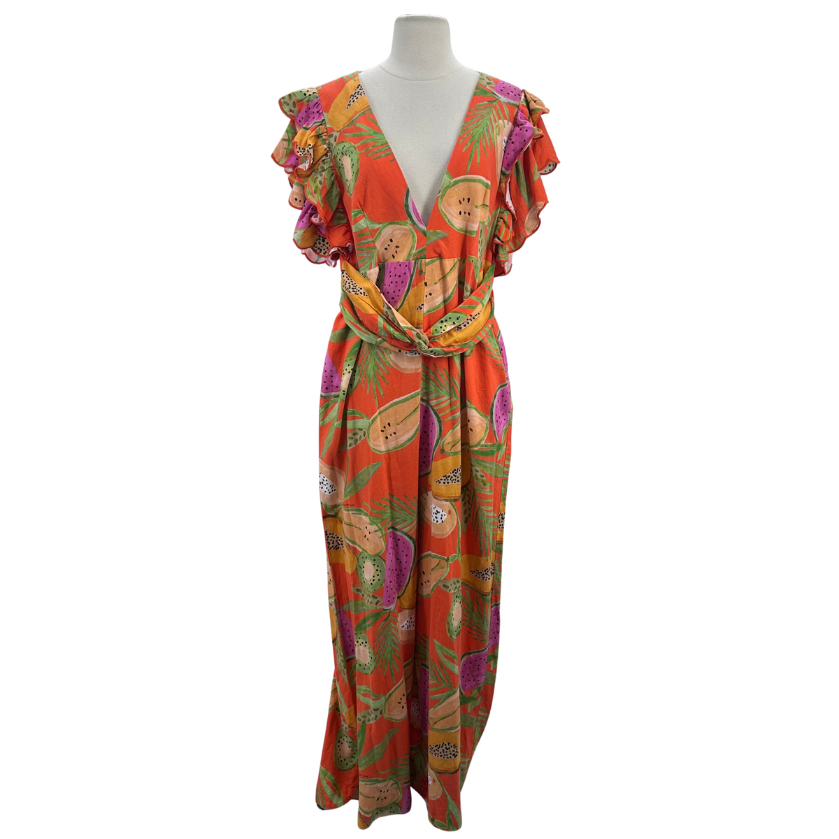 Farm Rio Orange/Multi Jumpsuit