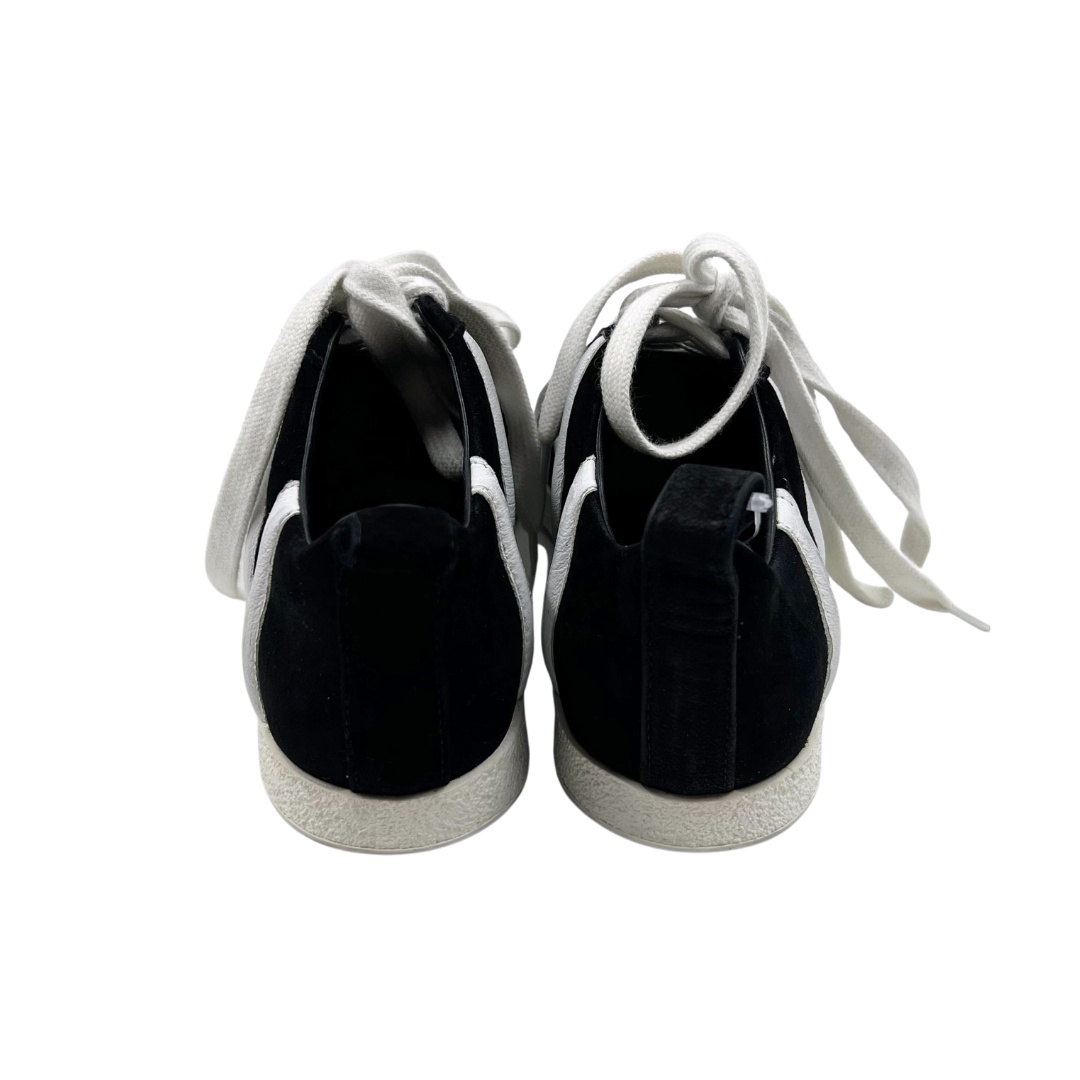 Toteme 6 36 Black/White Suede Sneakers