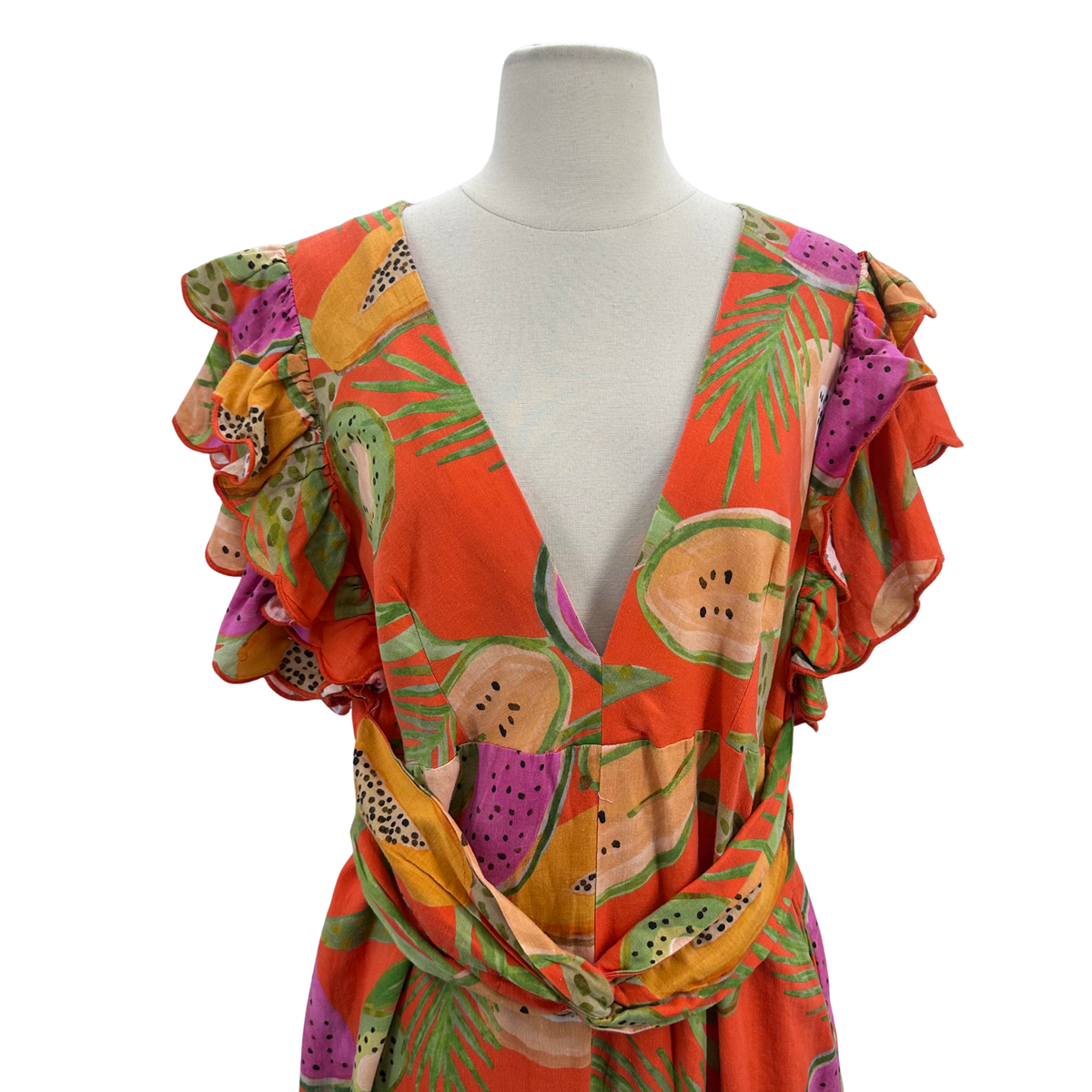Farm Rio Orange/Multi Jumpsuit