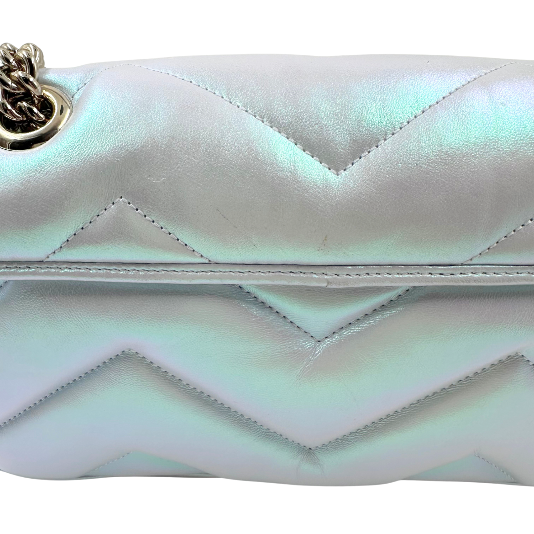 Gucci Iridescent Nappa Chevron Matelasse Bag