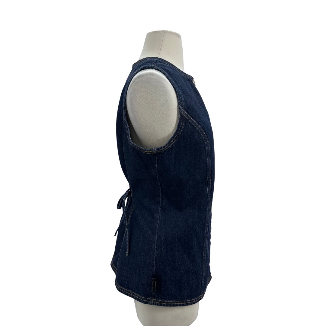 Abercrombie + Fitch Dark Wash Vest