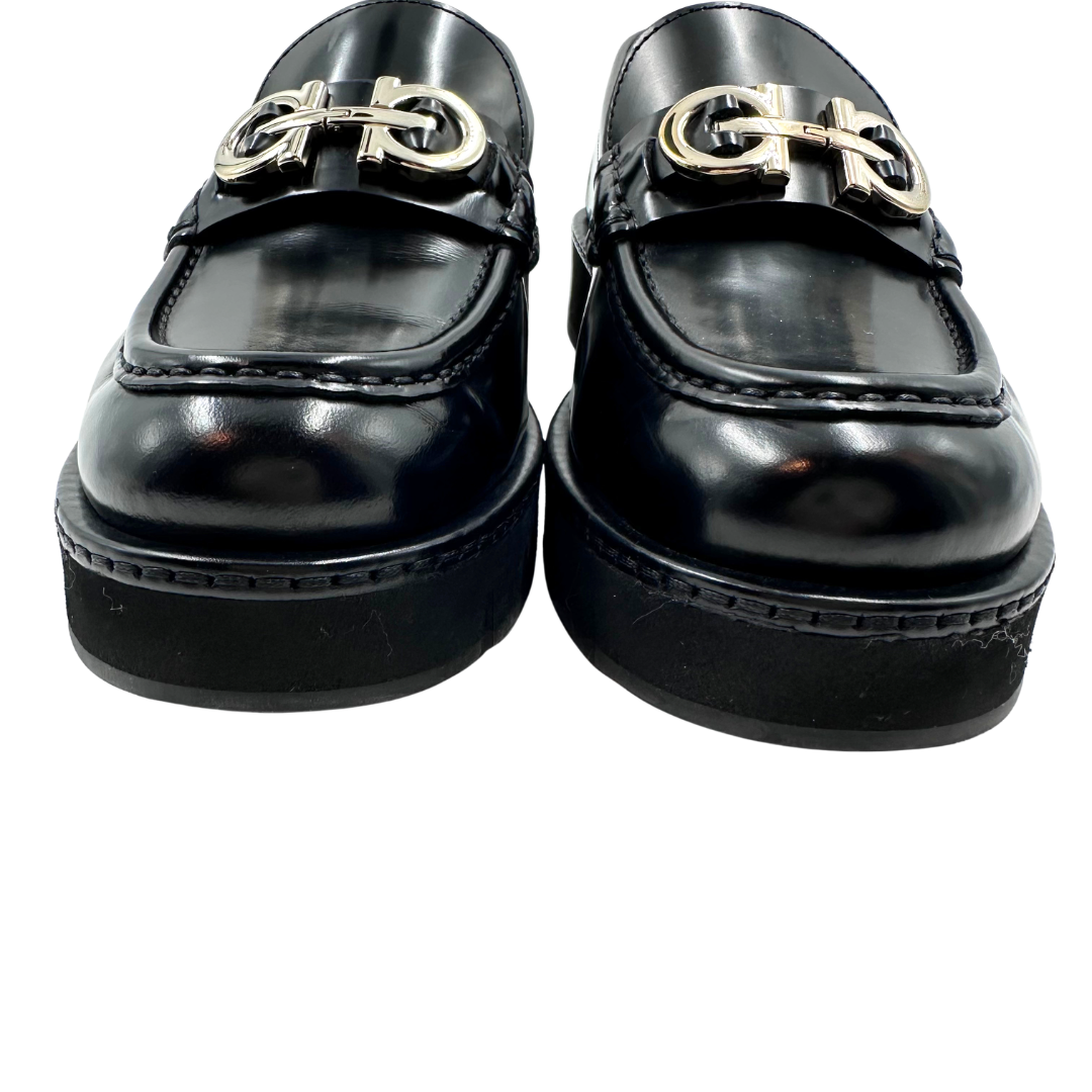 Salvatore Ferragamo 8.5 Black Leather Booties