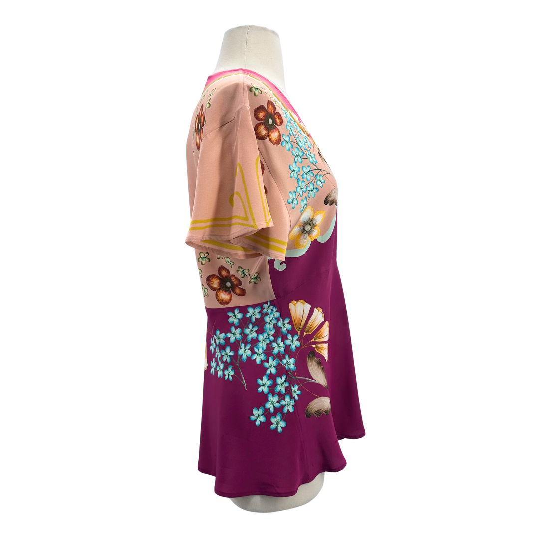 Etro Size 42 Pink Blouse