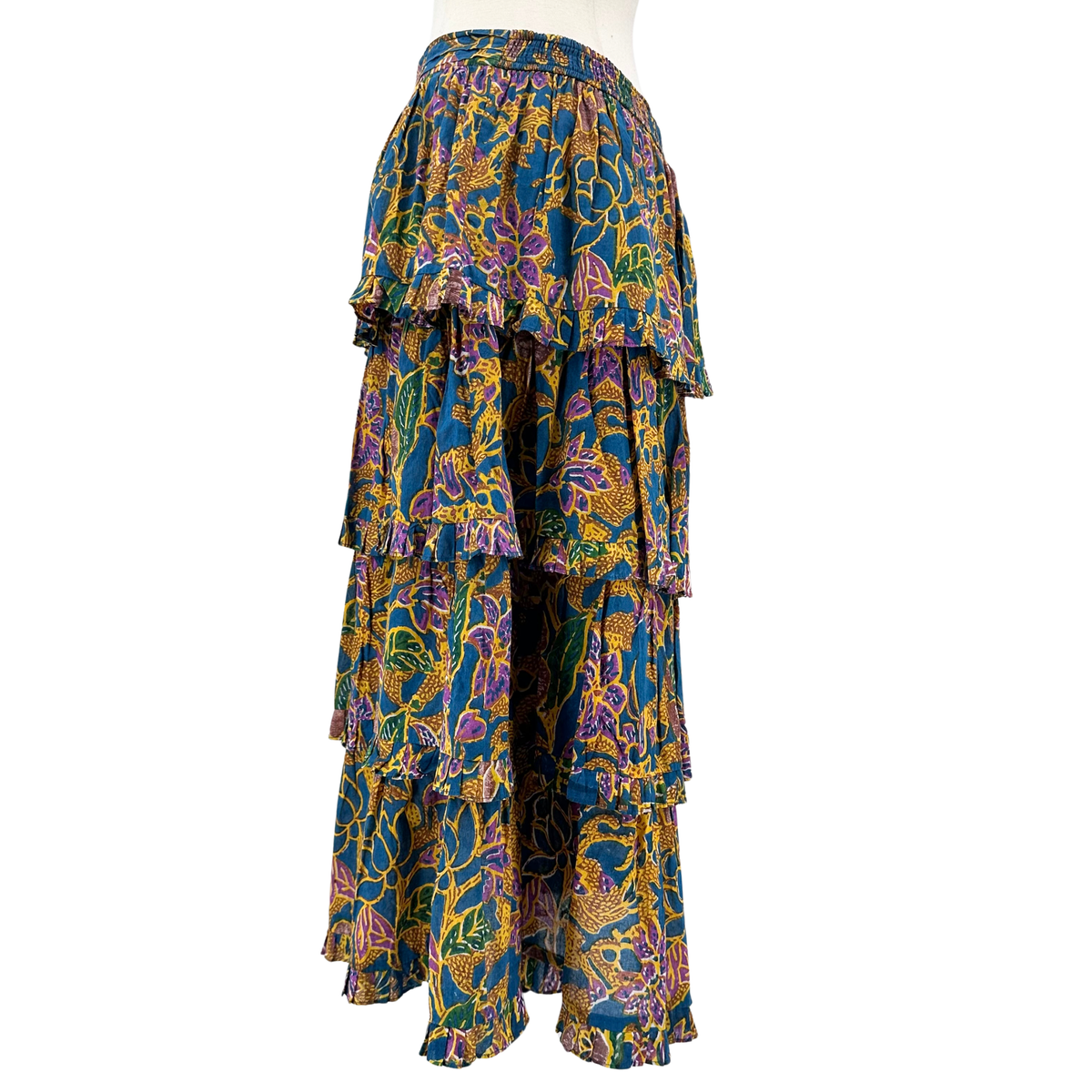 CLEOBELLA Green Multi Floral Skirt