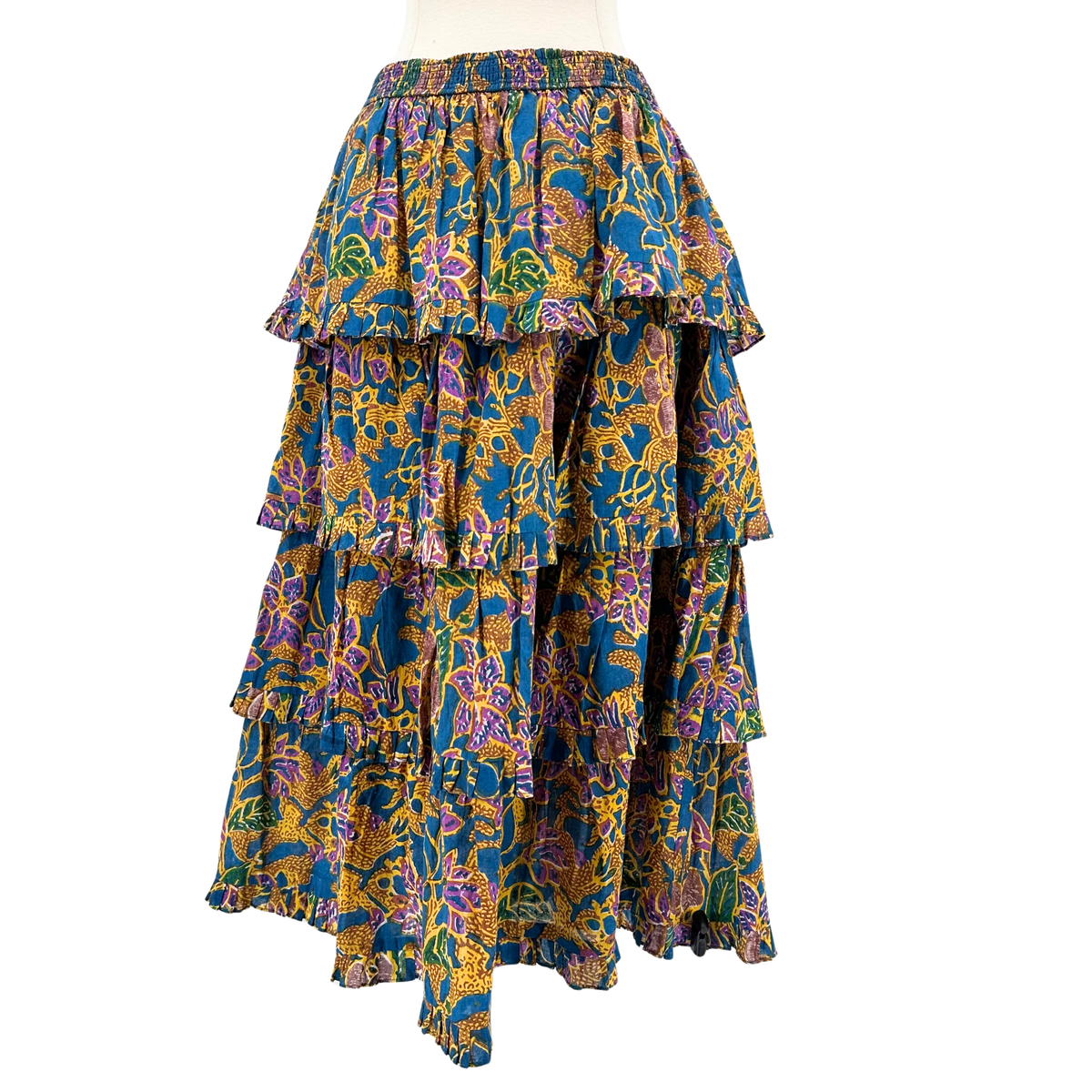 CLEOBELLA Green Multi Floral Skirt