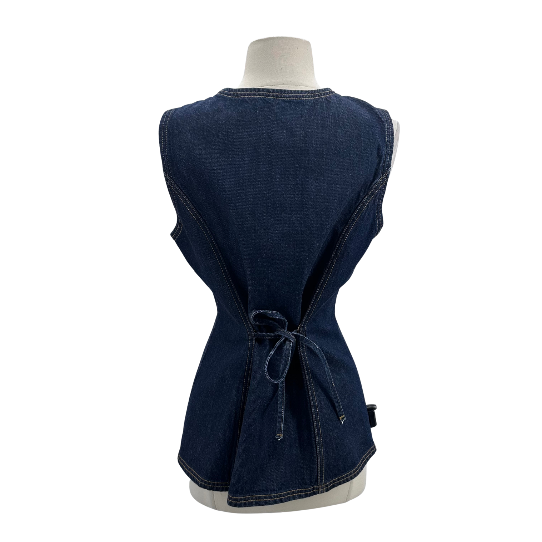 Abercrombie + Fitch Dark Wash Vest