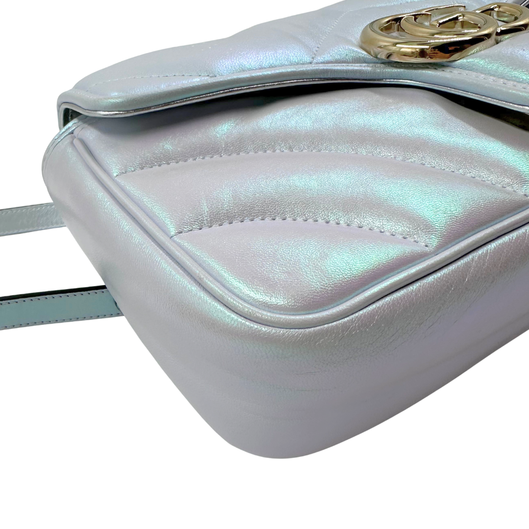 Gucci Iridescent Nappa Chevron Matelasse Bag