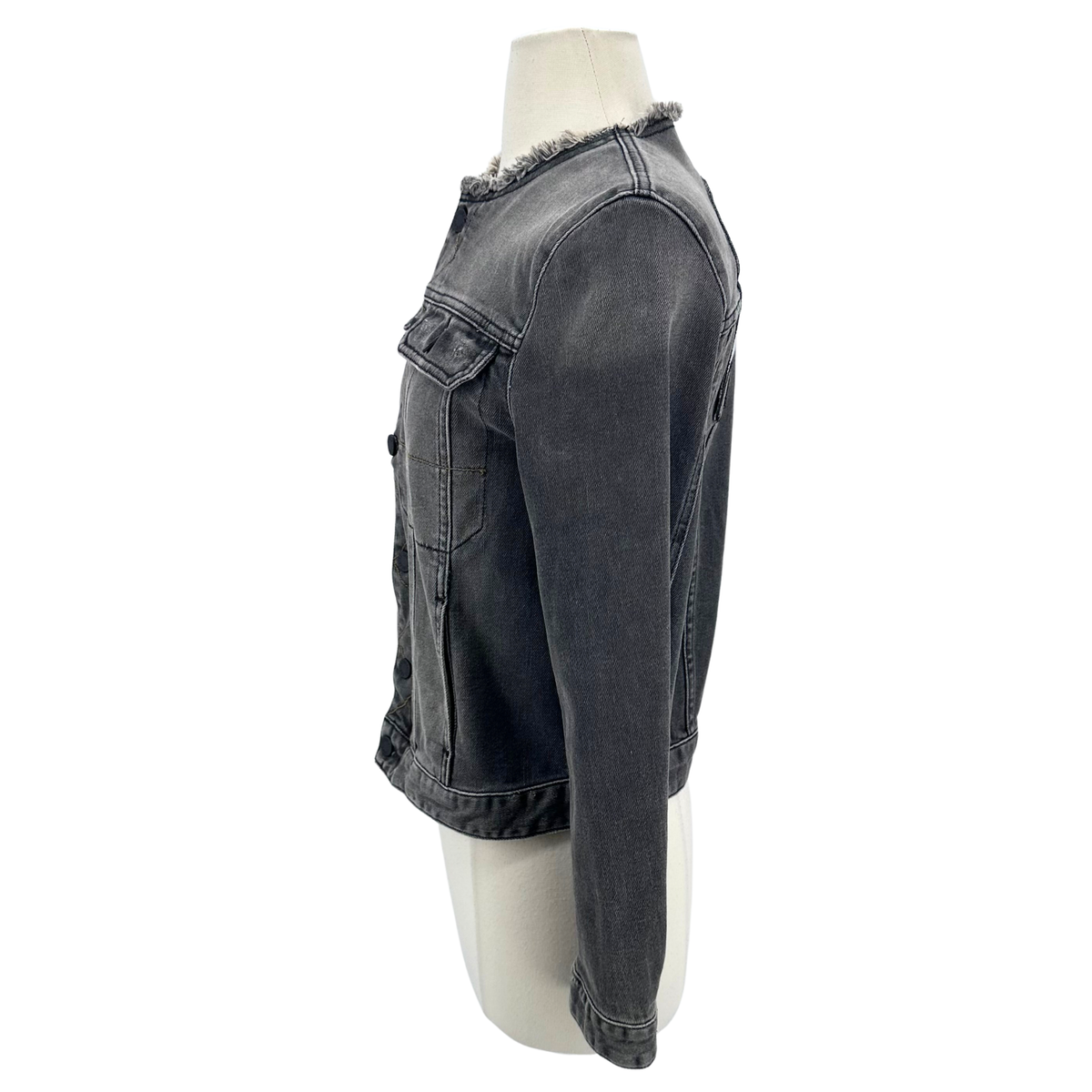 Zadig & Voltaire Size S Washed Black Denim Jacket