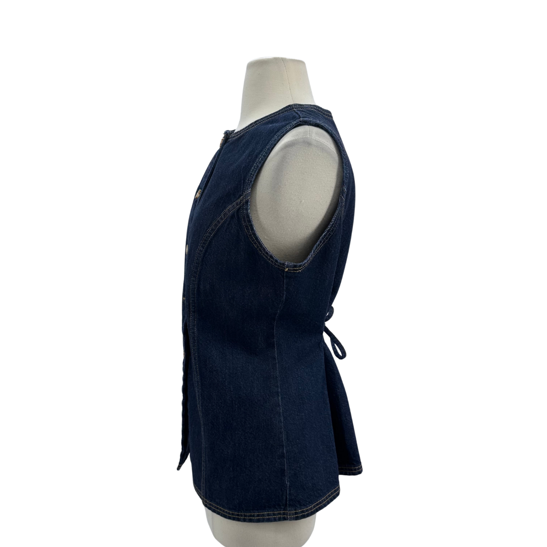Abercrombie + Fitch Dark Wash Vest