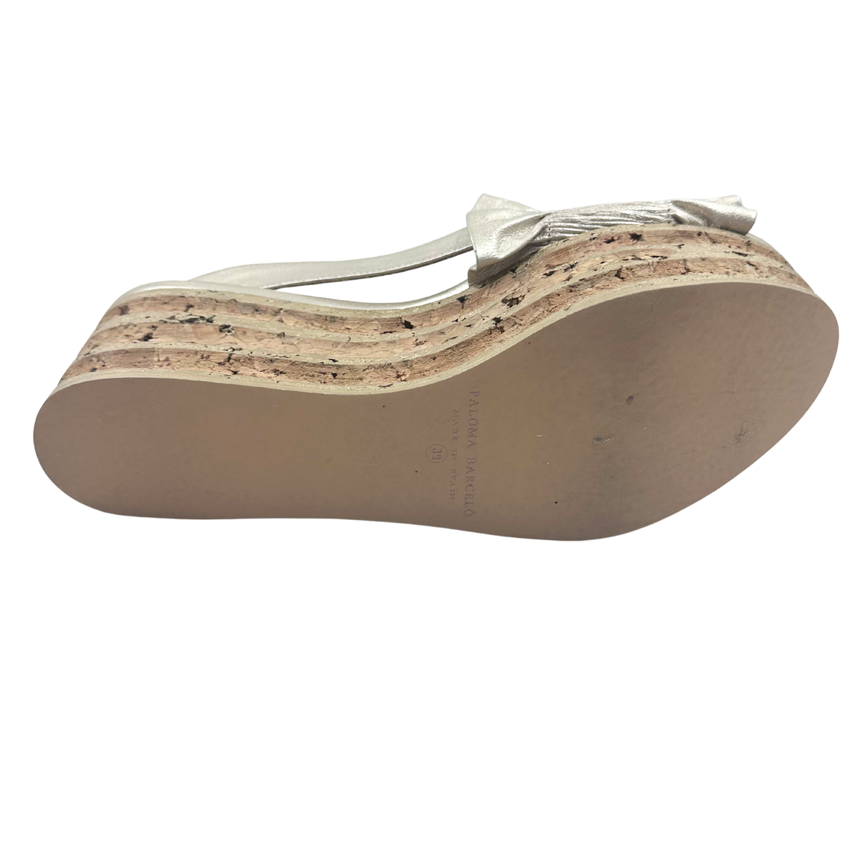 Paloma Barcelo 39 Gold/Tan Platforms