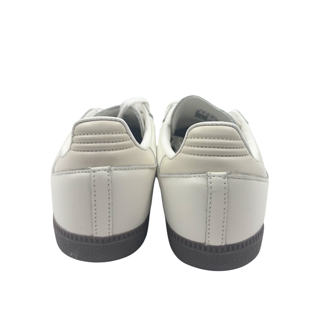 Adidas 8.5 White/Green Leather Sambas Sneakers