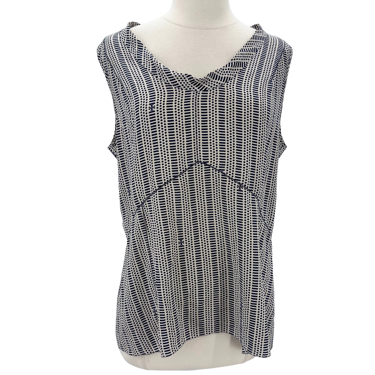 Tory Burch Cream/Black Blouse