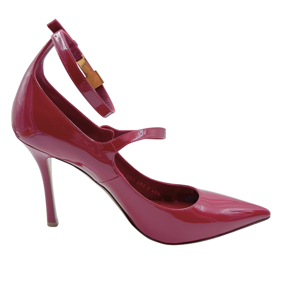 Valentino 10 40.5 Red Patent Leather Heels