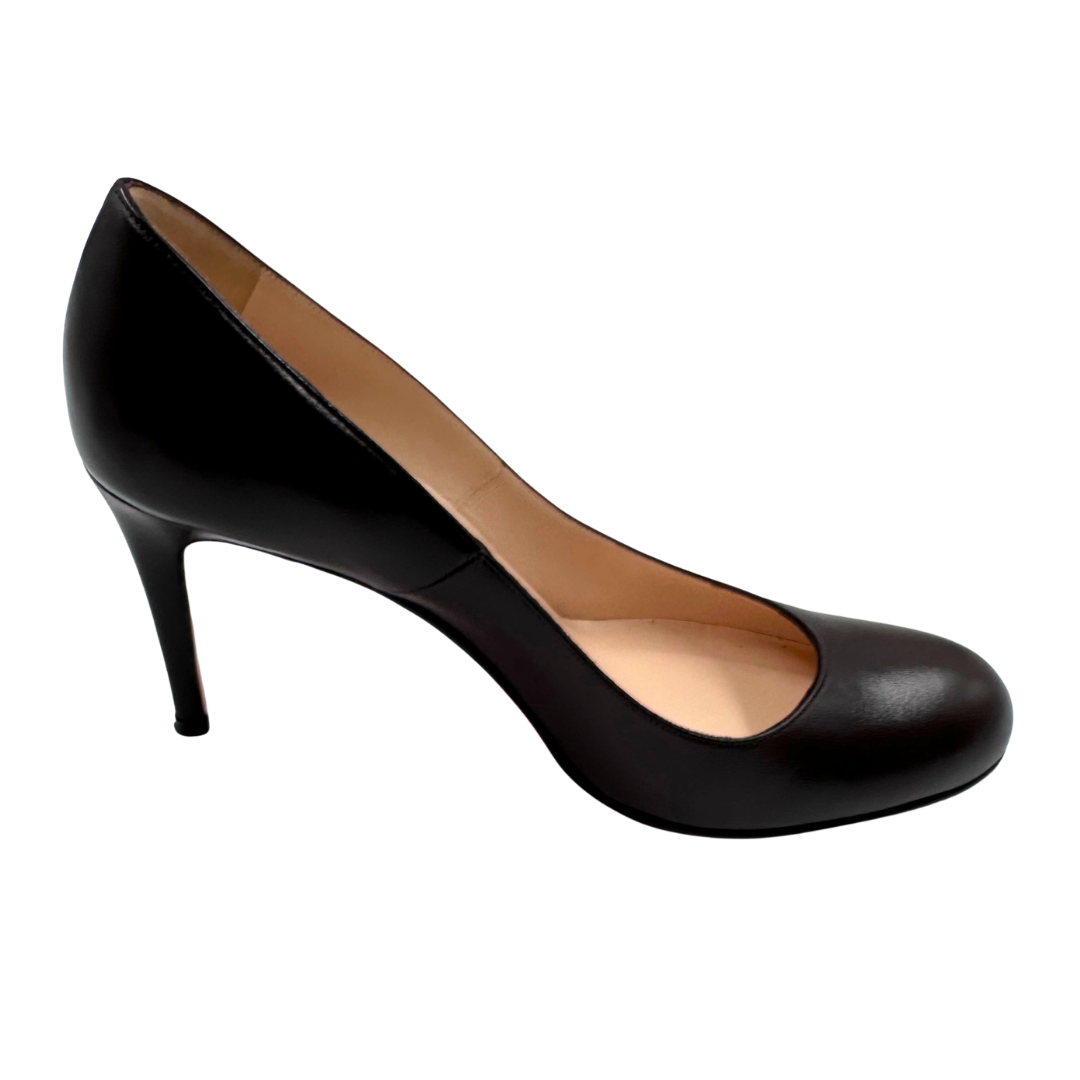 Christian Louboutin 8 39 Brown Leather Heels