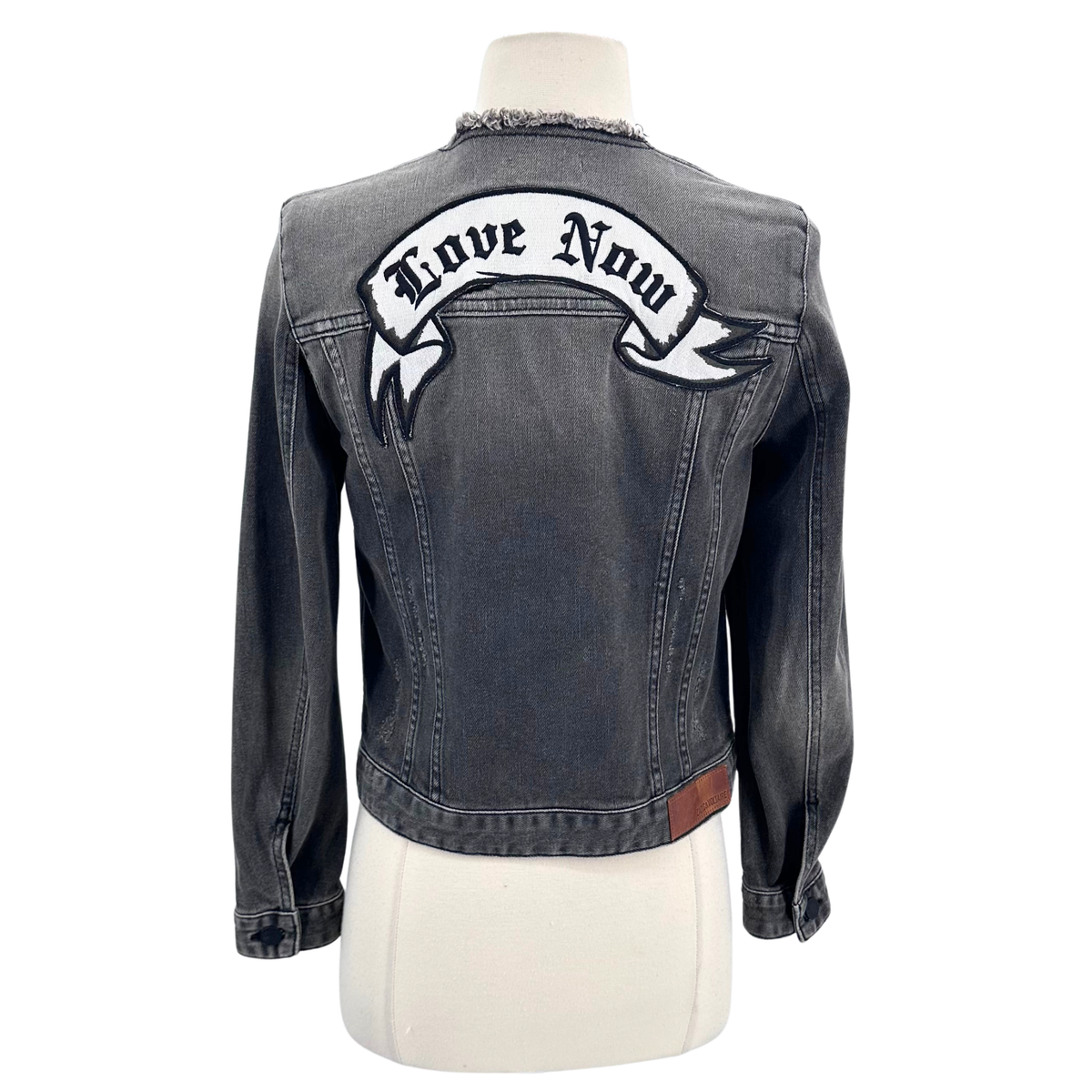 Zadig & Voltaire Size S Washed Black Denim Jacket