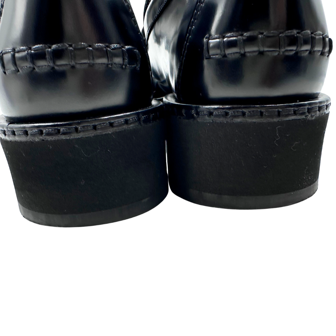 Salvatore Ferragamo 8.5 Black Leather Booties