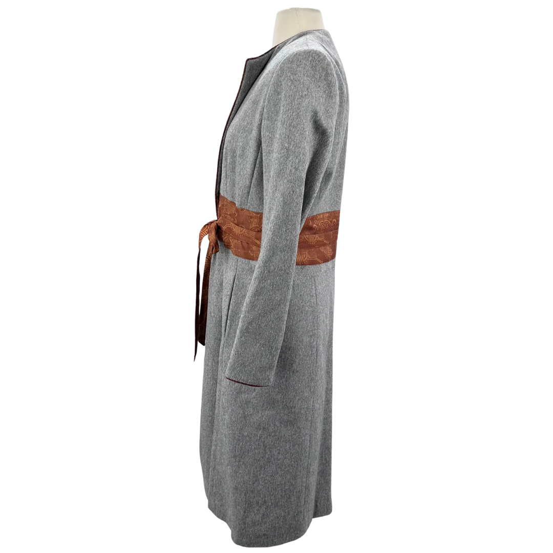 Teresa Crowninshield Grey/Brown Coat