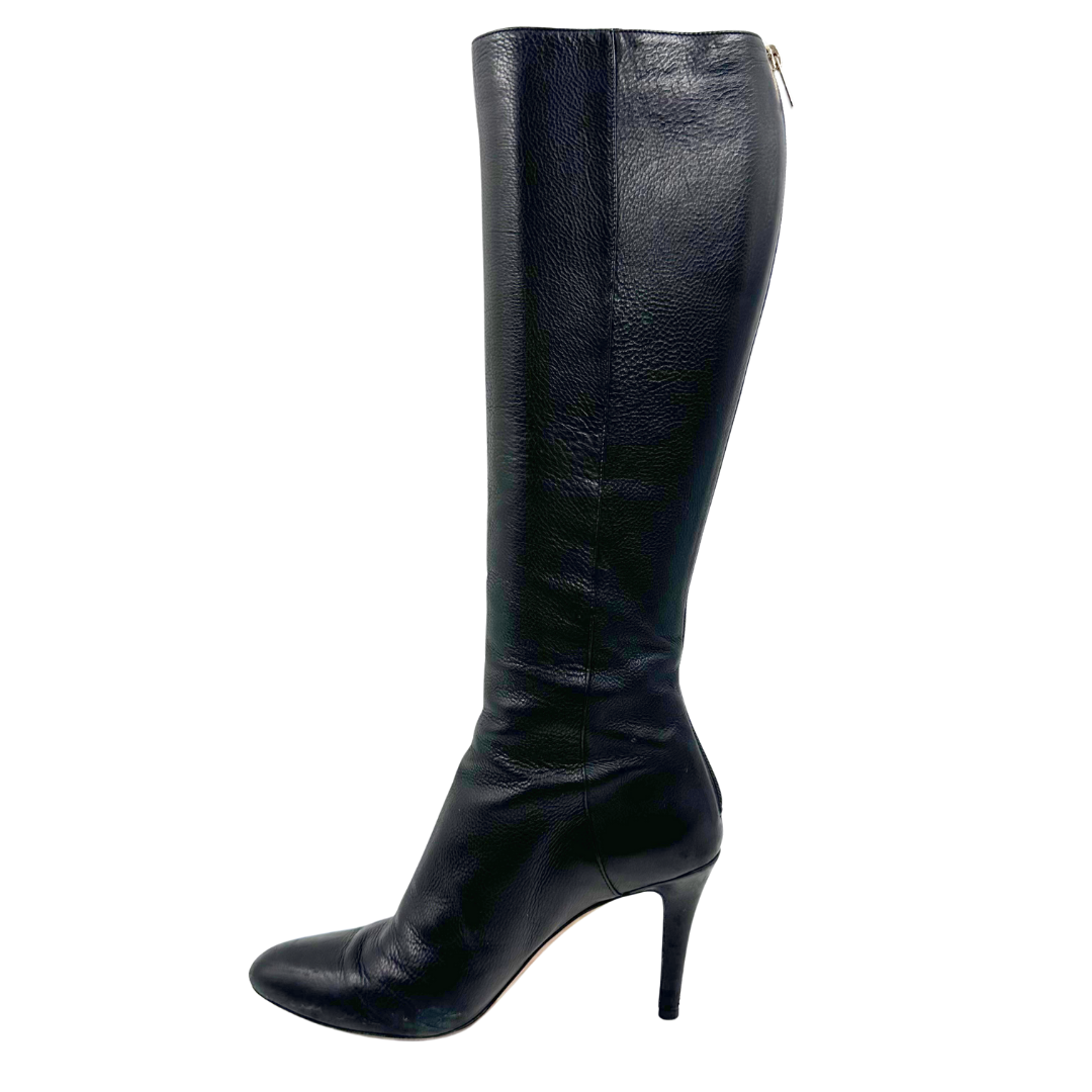 Jimmy Choo 8 38 Black Leather Boots