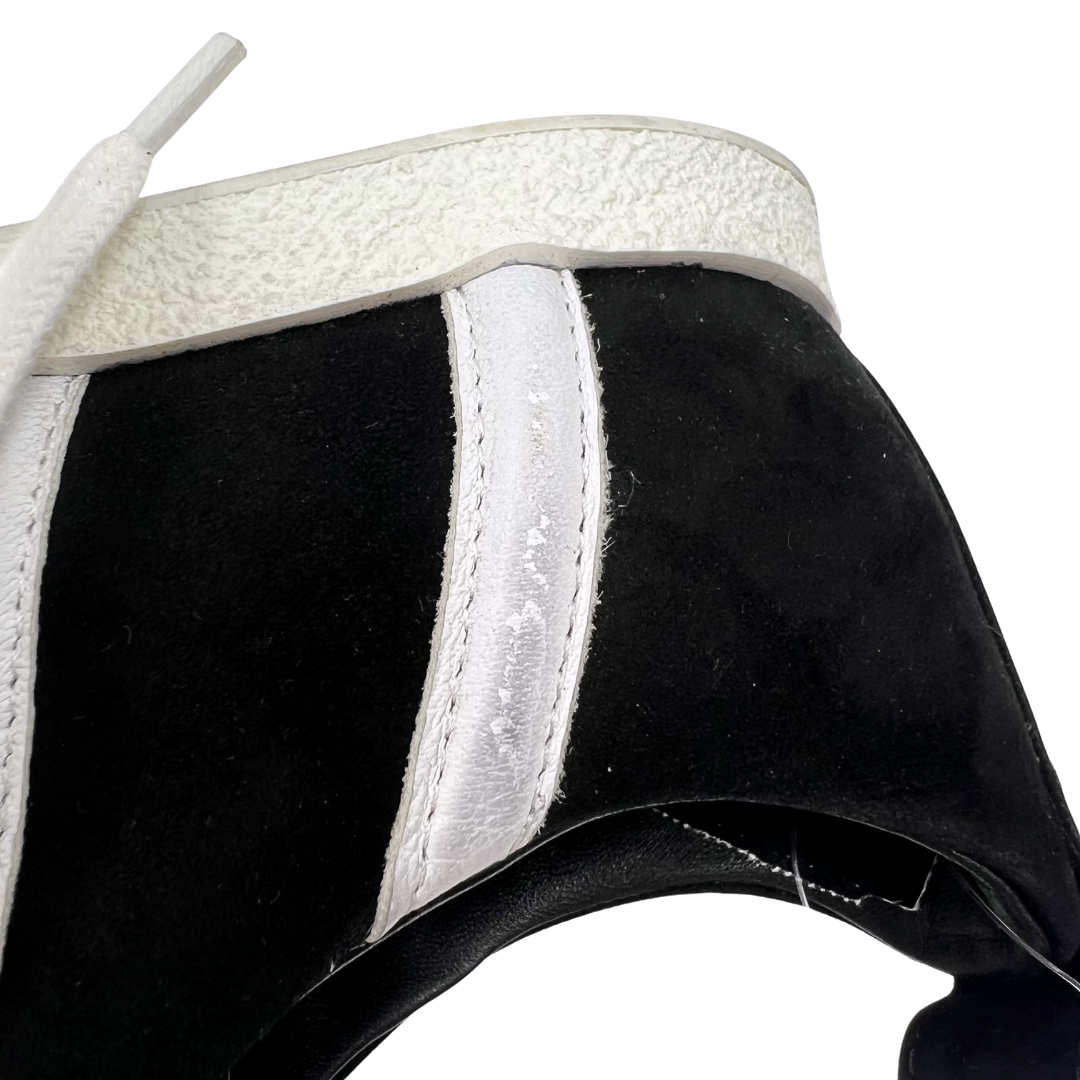 Toteme 6 36 Black/White Suede Sneakers