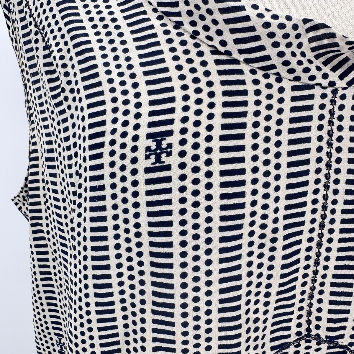Tory Burch Cream/Black Blouse