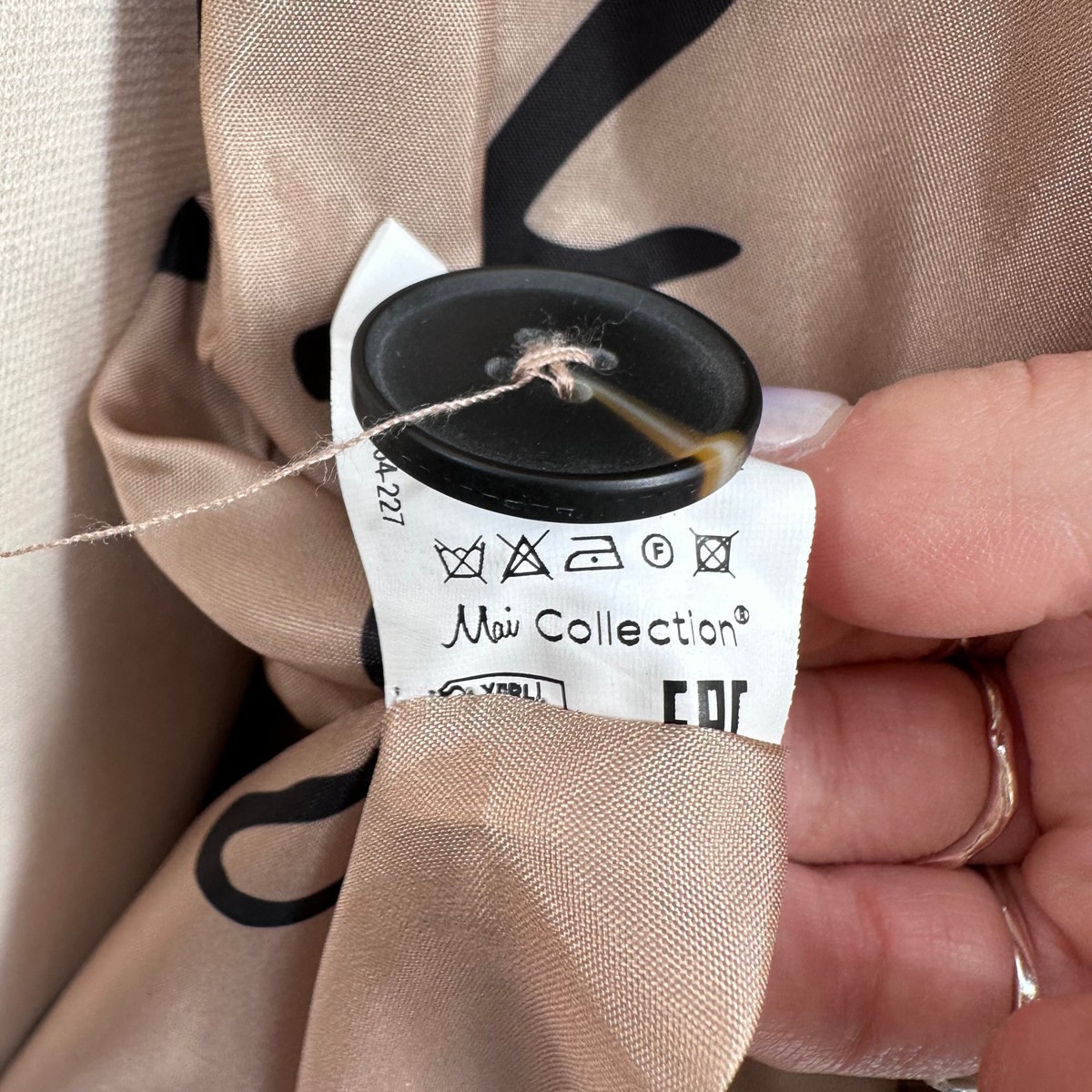 Mai Collection Tan Jacket