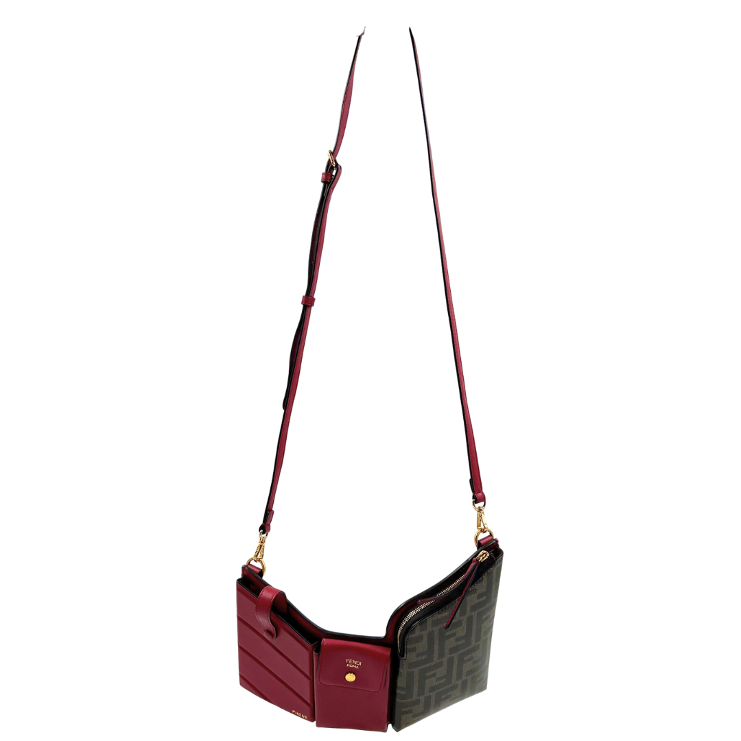 Fendi Zucca FF 3 Pocket Crossbody