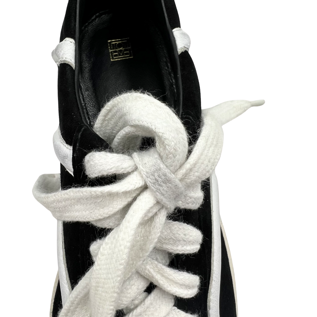 Toteme 6 36 Black/White Suede Sneakers