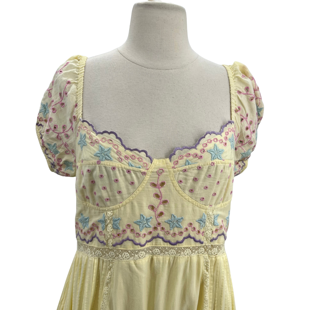 Love Shack Fancy Yellow Muti Dress