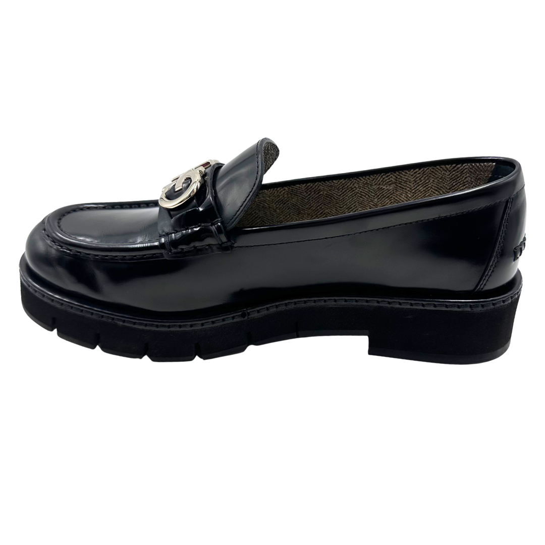 Salvatore Ferragamo 8.5 Black Leather Booties