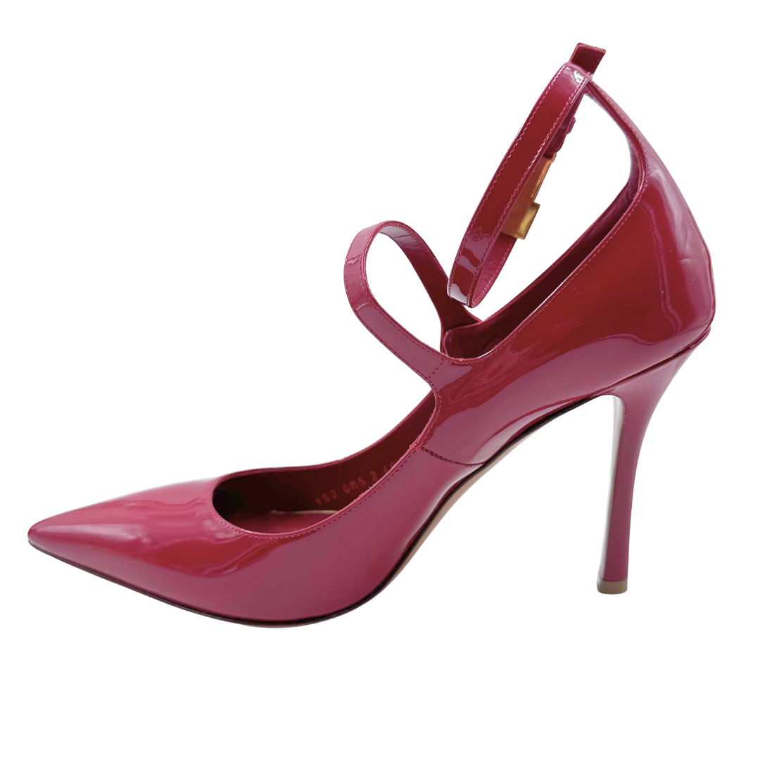 Valentino 10 40.5 Red Patent Leather Heels