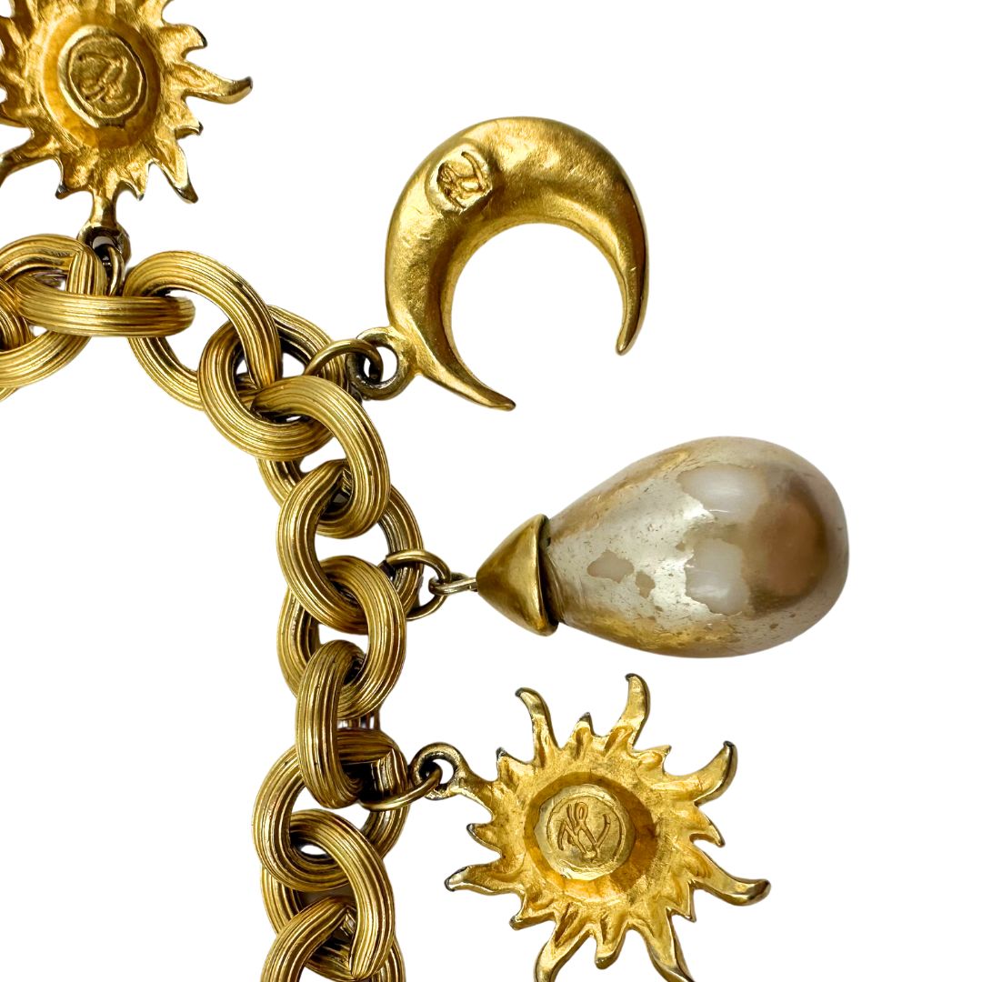 Karl Lagerfeld Gold Charm Bracelet