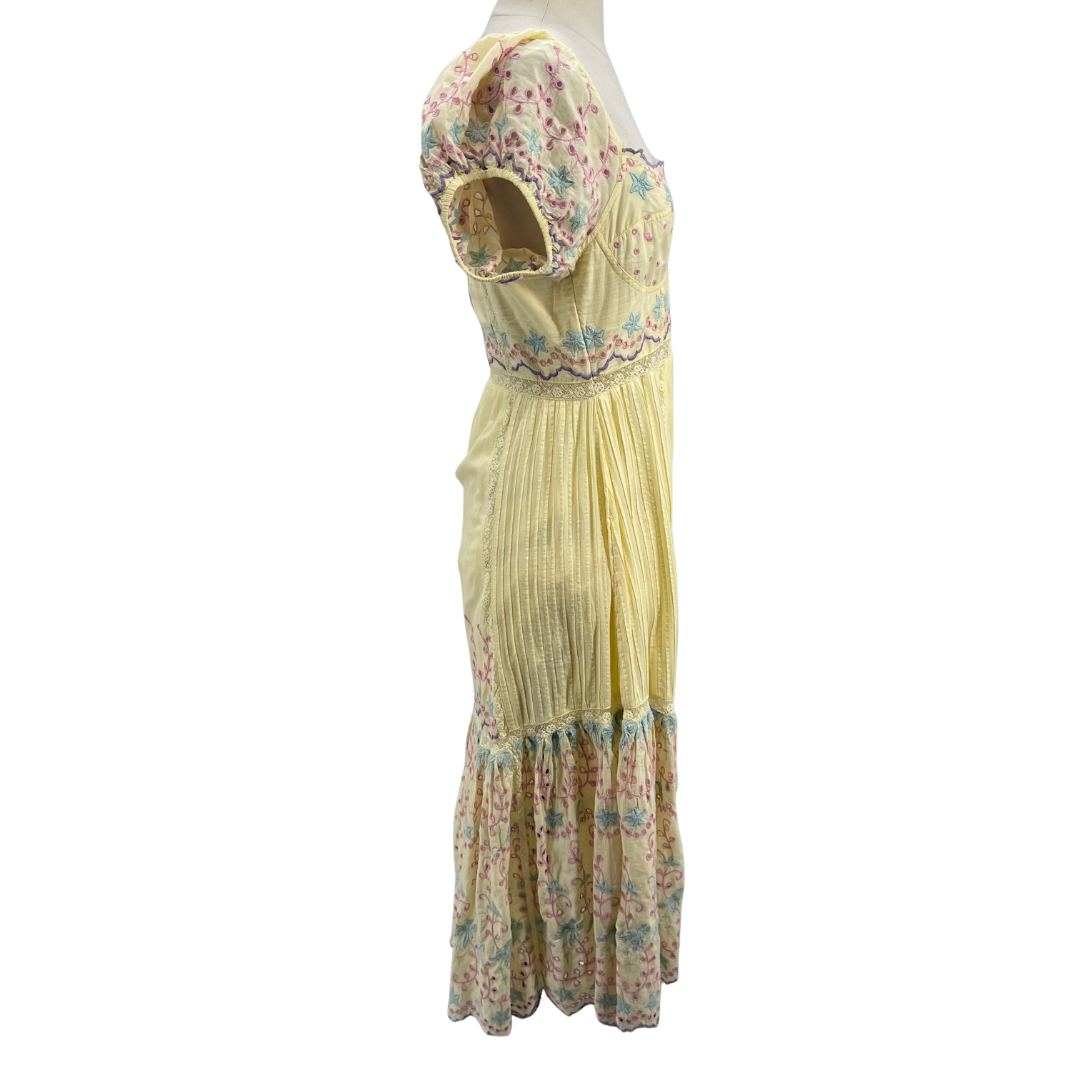 Love Shack Fancy Yellow Muti Dress
