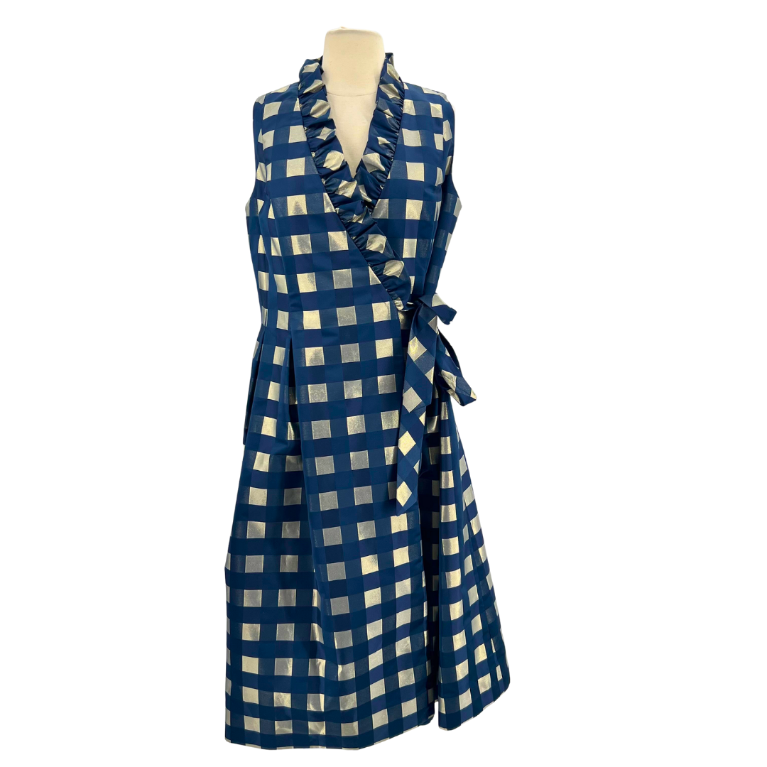 Sara Campbell Blue Dress