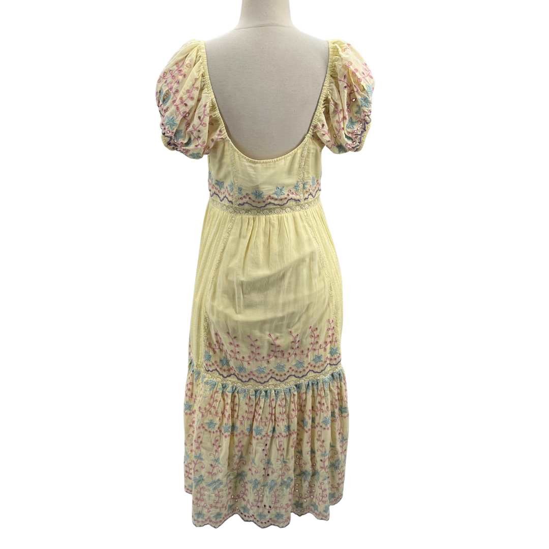 Love Shack Fancy Yellow Muti Dress