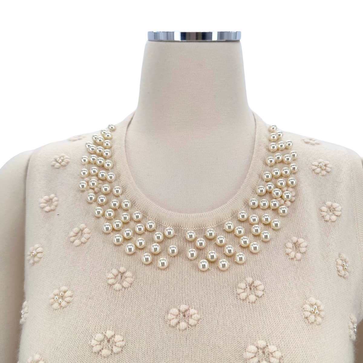 Chanel Cream 2 PC Short Set