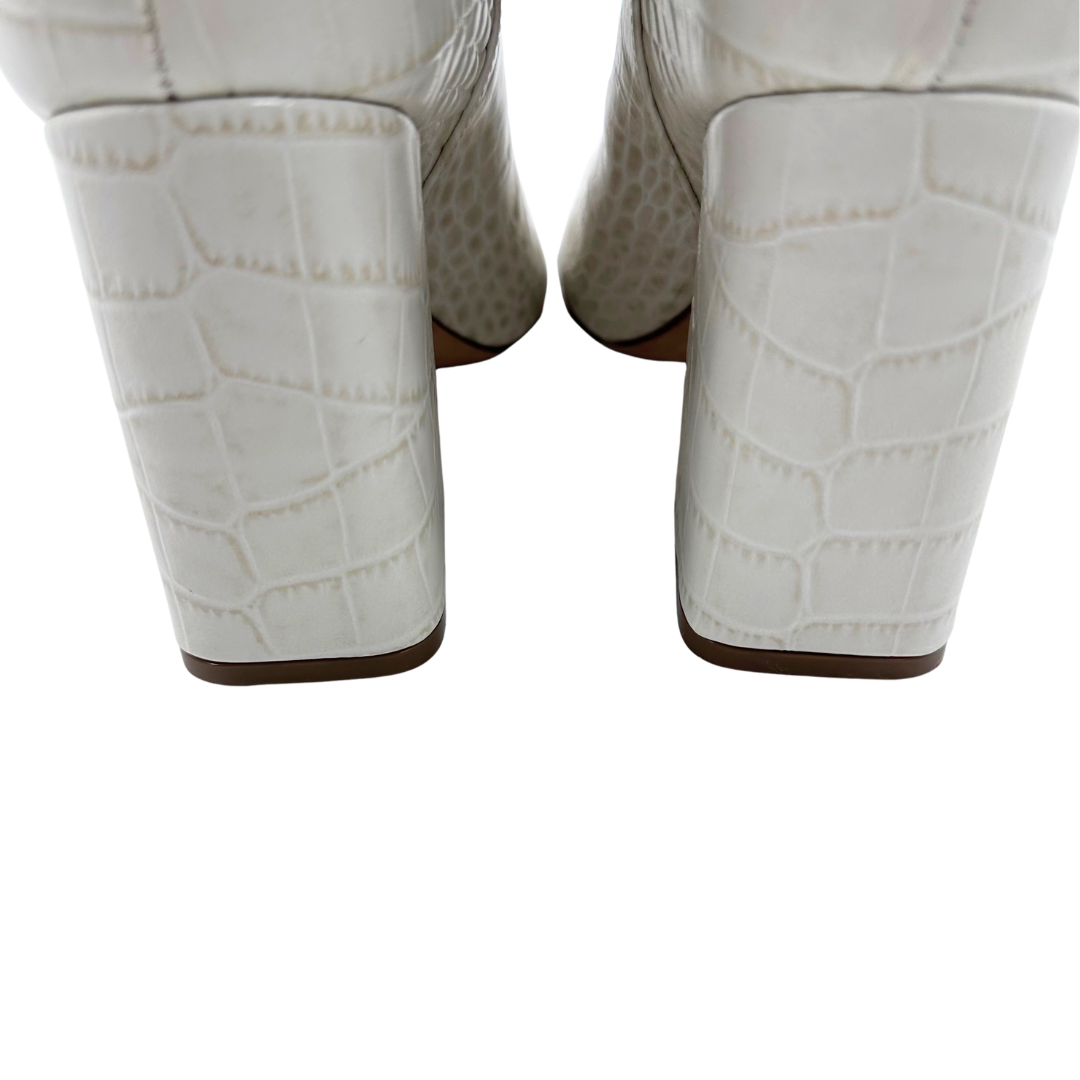 Paris Texas 6 36 White + Brown Leather Boots