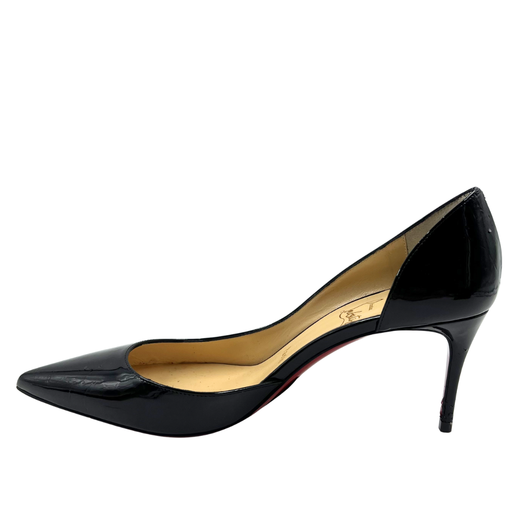 Christian Louboutin 7 38 Black Patent Leather D'Orsay