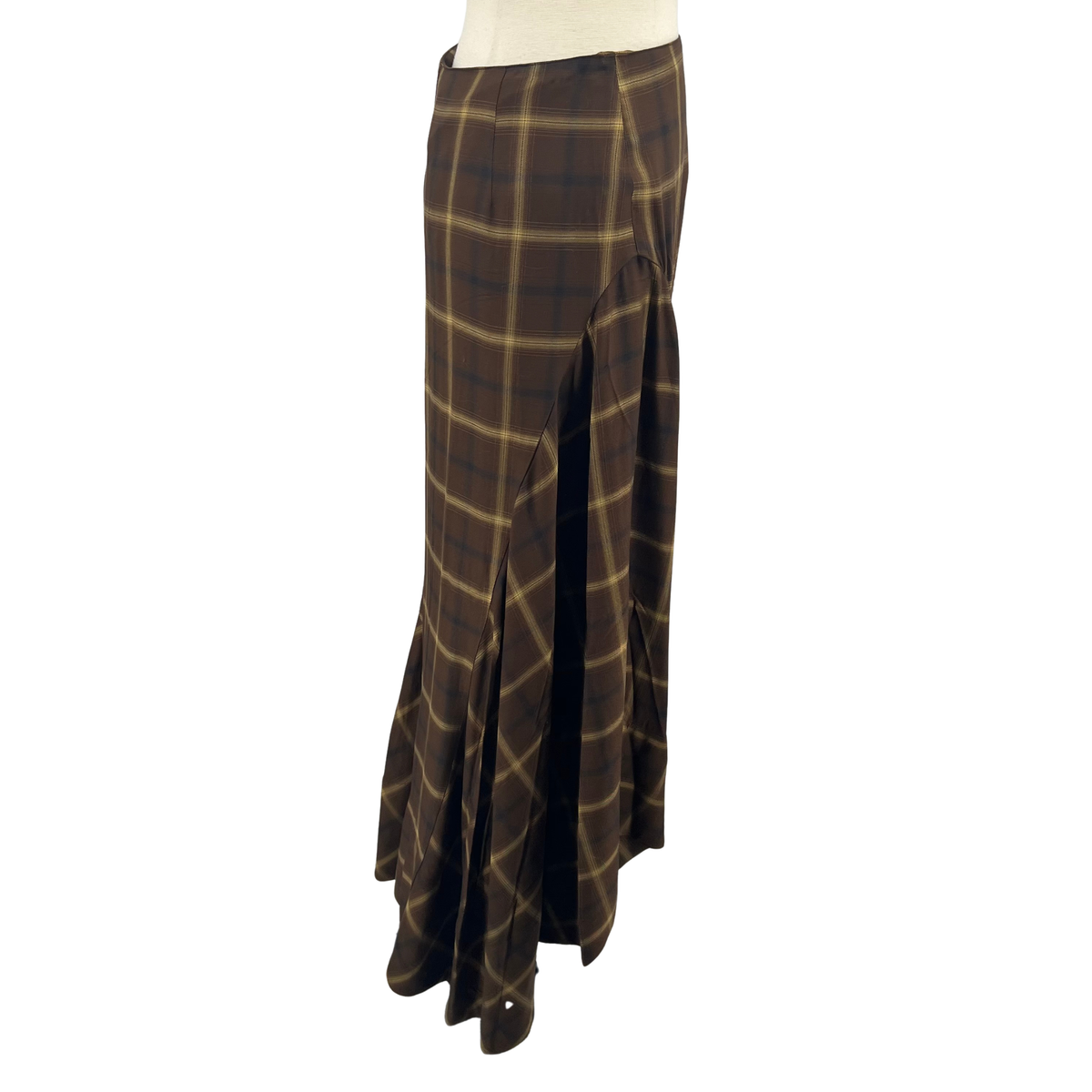 CO Brown Plaid Skirt