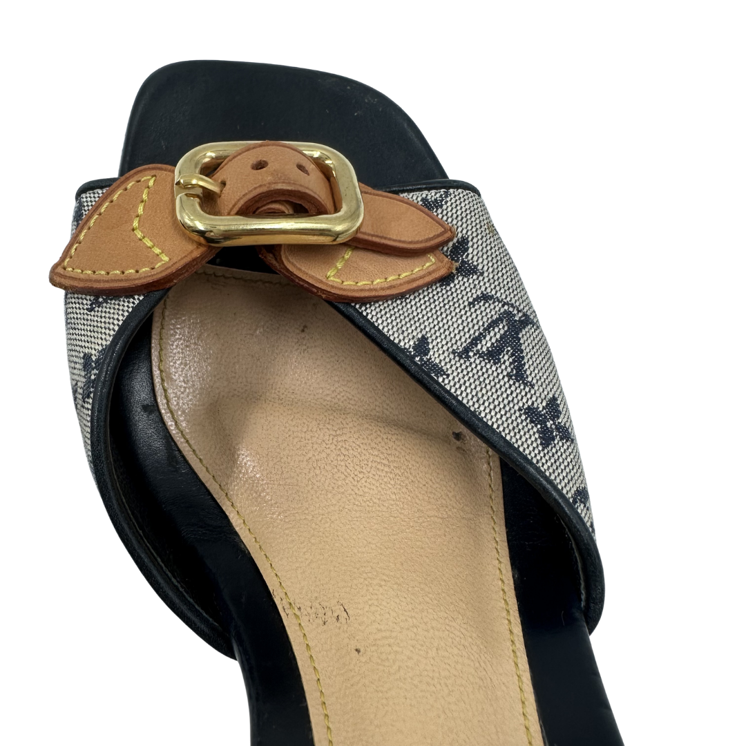 Louis Vuitton 35.5 Gold Heels