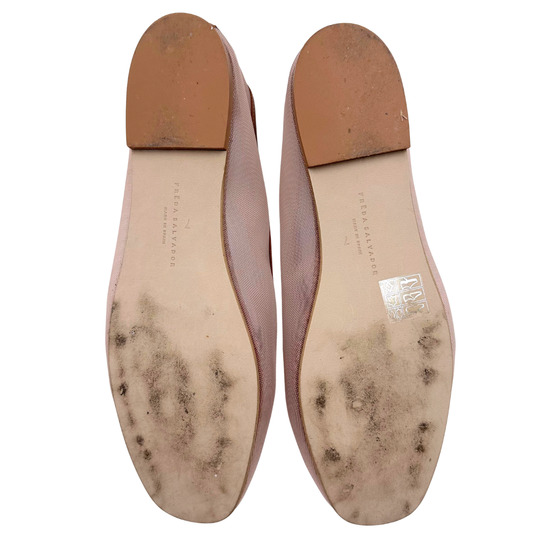 Freda Salvador 7 Tan Mesh Flats
