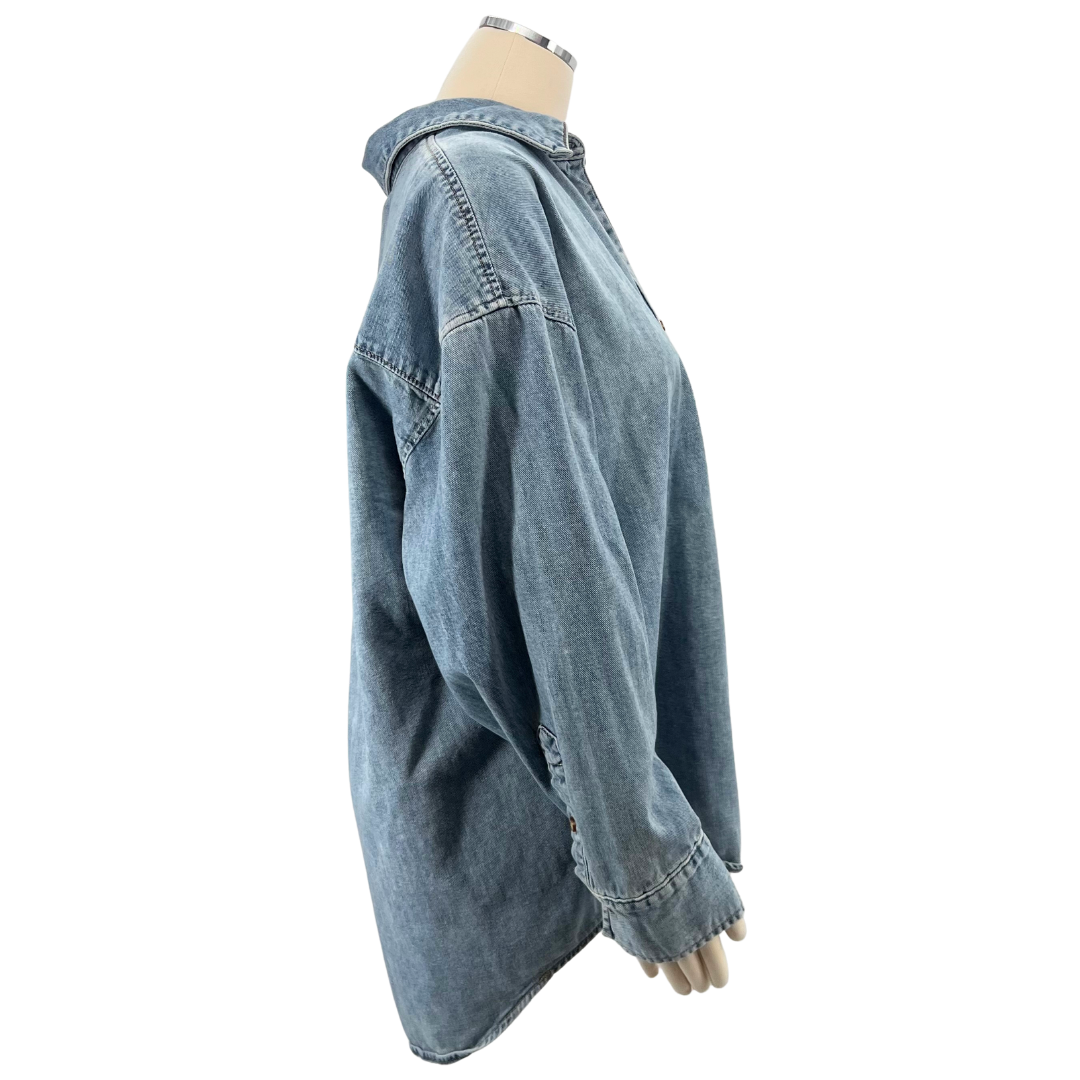 Favorite Daughter Light Denim Button Down
