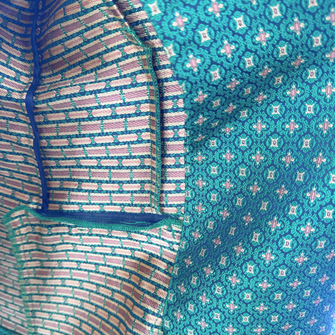 Uterque Size S Green Print Blazer