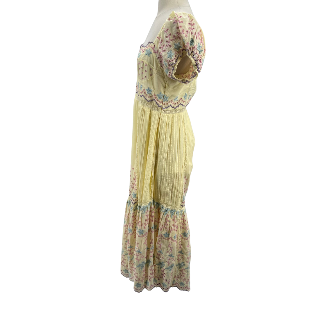 Love Shack Fancy Yellow Muti Dress