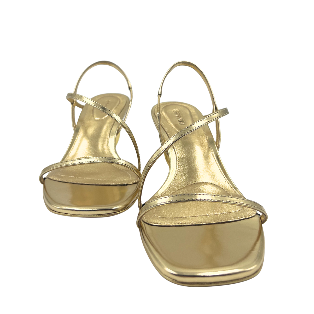 Simkhai 37 Bridget Oyster Shell Gold Sandals