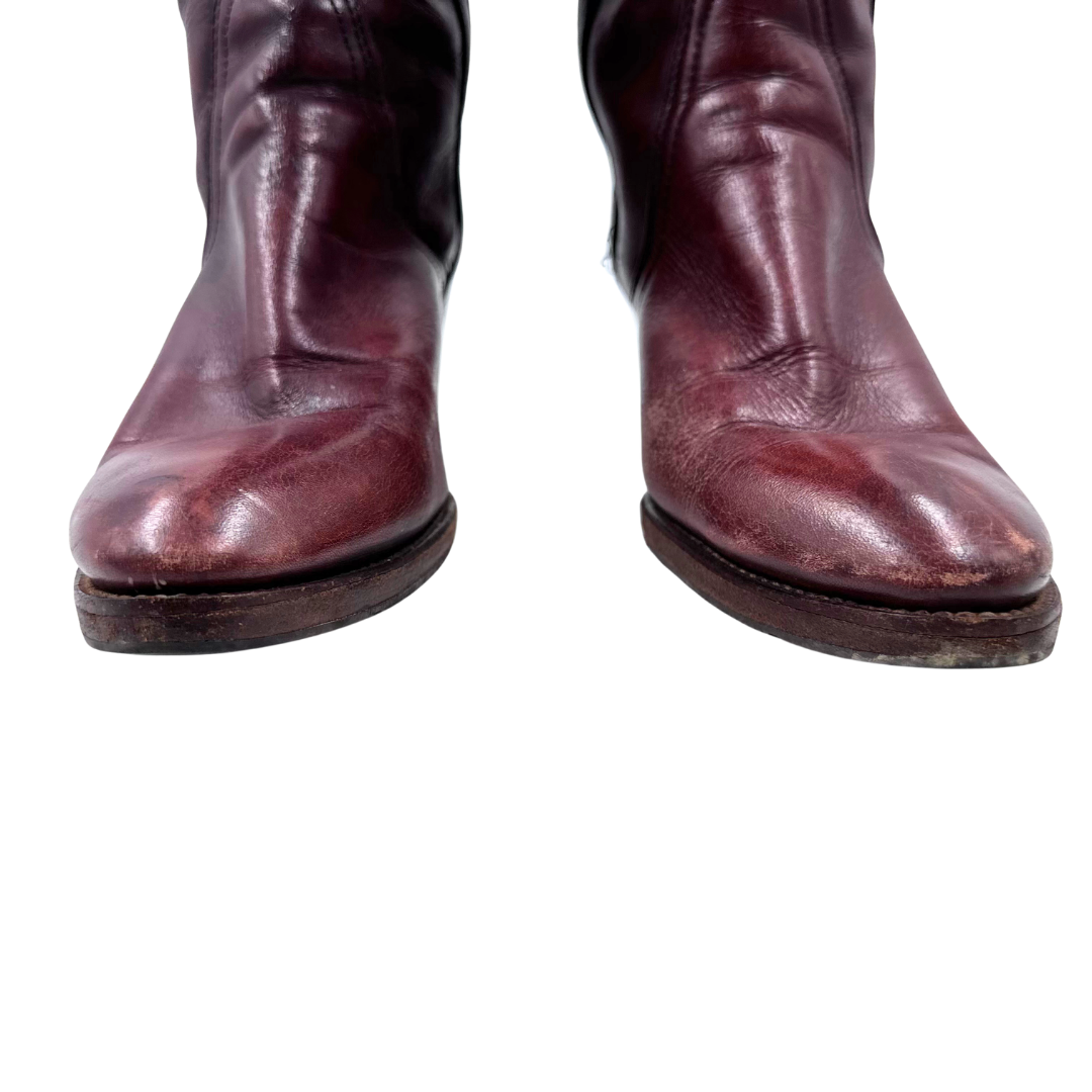 Frye 10 Burgundy Boots