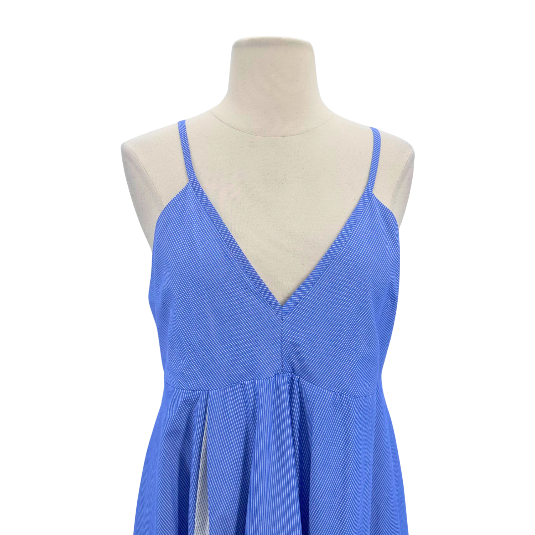 Zara Blue Stripe Maxi Dress