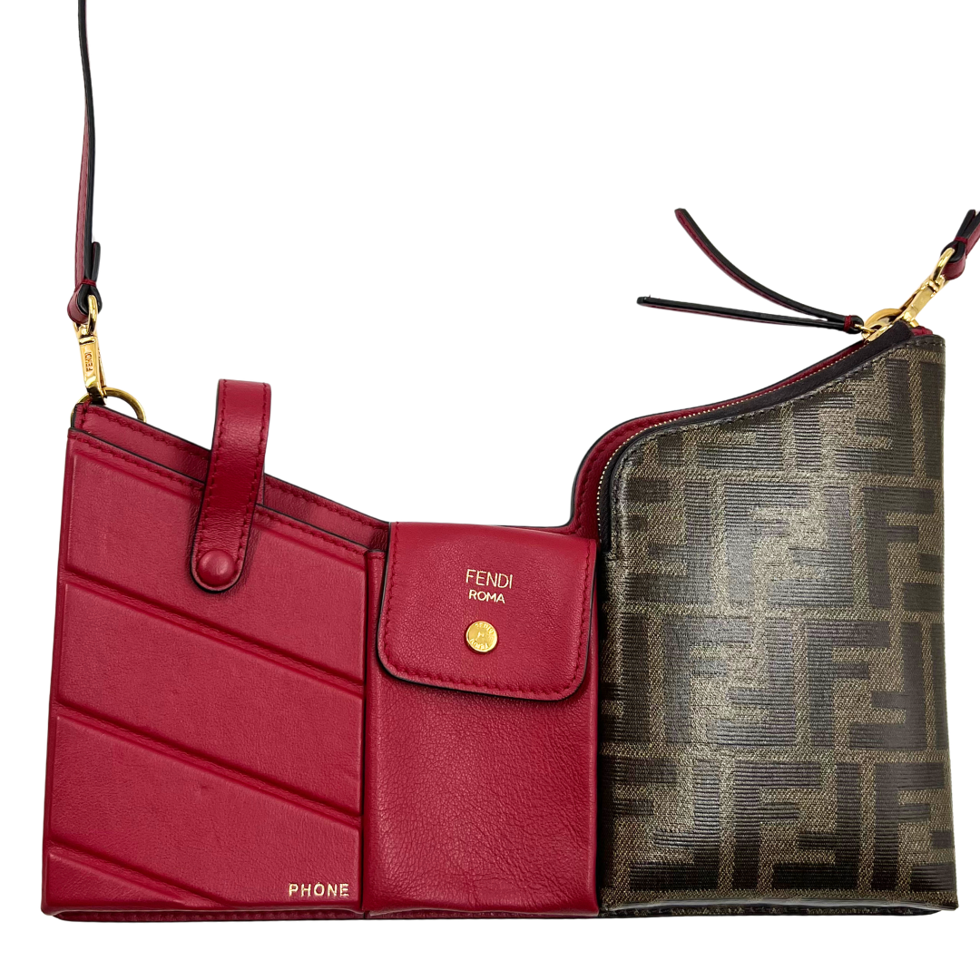 Fendi Zucca FF 3 Pocket Crossbody